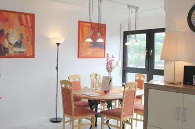 Küche/Küchenzeile in der Unterkunft Ferienwohnung Seeblick