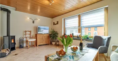 TV/Unterhaltungsangebot in der Unterkunft Ferienhaus Götten