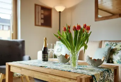 Getränke in der Unterkunft Ferienhaus Götten