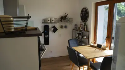 Küche/Küchenzeile in der Unterkunft Wohnfühloasen in ländlicher Idylle