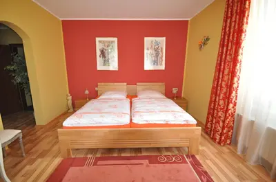 Ein Bett oder Betten in einem Zimmer der Unterkunft Hotel Restaurant 