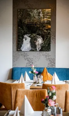 Ein Sitzbereich in der Unterkunft Zur Kringelwies