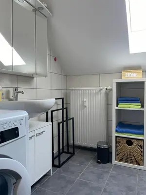 Küche/Küchenzeile in der Unterkunft Ferienwohnung Jule