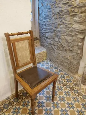 Ein Sitzbereich in der Unterkunft Charmanter Fachwerktraum an der Stadtmauer
