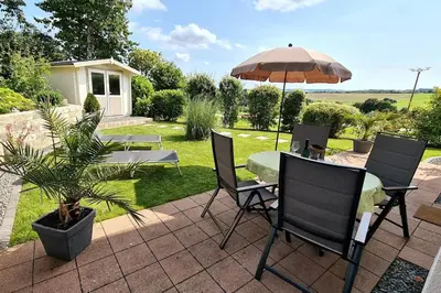 Ein Garten an der Unterkunft Ferienwohnung Moseltor