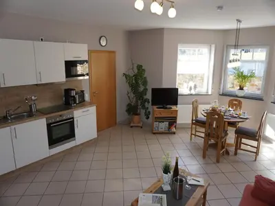 Küche/Küchenzeile in der Unterkunft Romantischer Aufenthalt mit Blick auf den Weinberg