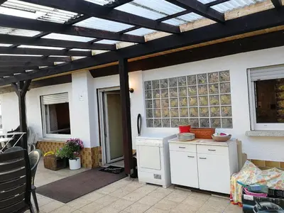 Ein Sitzbereich in der Unterkunft Gasthaus Hochwald