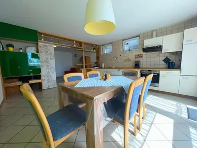 Küche/Küchenzeile in der Unterkunft Ferienwohnung ehemaligen Schäferhof