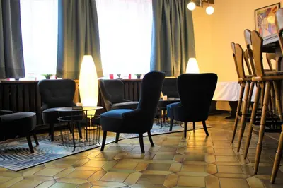 Ein Sitzbereich in der Unterkunft Hotel Simonis Koblenz