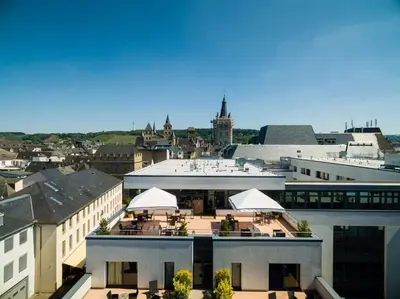 Ein allgemeiner Blick auf Trier oder ein Stadtblick von des Hotels aus