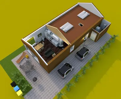 Grundriss der Unterkunft Traumhaus am See 2