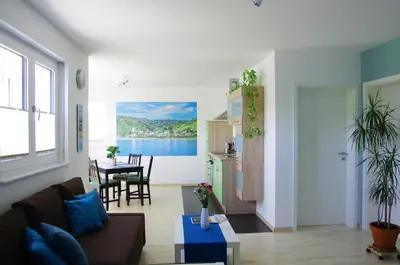 Ein Sitzbereich in der Unterkunft Apartment 541