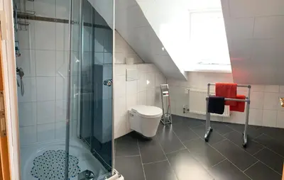 Ein Badezimmer in der Unterkunft Ferienwohnung Hochwaldblick 2