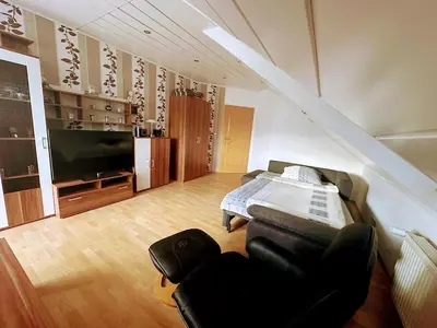 Küche/Küchenzeile in der Unterkunft Ferienwohnung Hochwaldblick 2