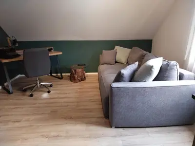 Ein Sitzbereich in der Unterkunft Hunsrück-Juwel