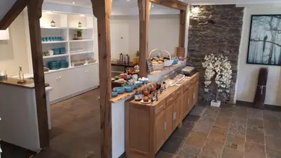 Küche/Küchenzeile in der Unterkunft Strandhaus an der Mosel