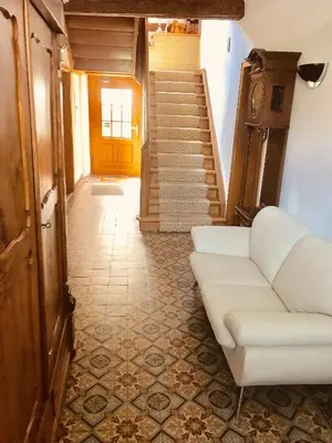 Ein Sitzbereich in der Unterkunft Hotel Weingut Dehren
