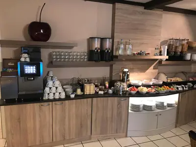 Küche/Küchenzeile in der Unterkunft Hotel Traumblick