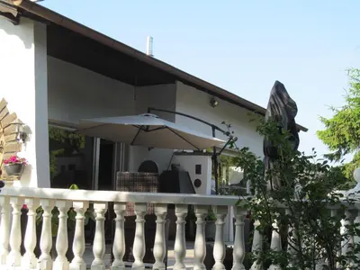 Ein Balkon oder eine Terrasse in der Unterkunft Loftwohnung 3 Bergeblick
