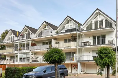 Das Gebäude in dem sich die Ferienwohnung befindet