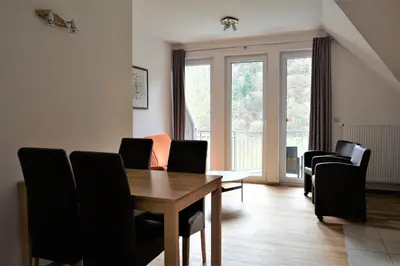 Ein Sitzbereich in der Unterkunft Haus Moselliebe B&B