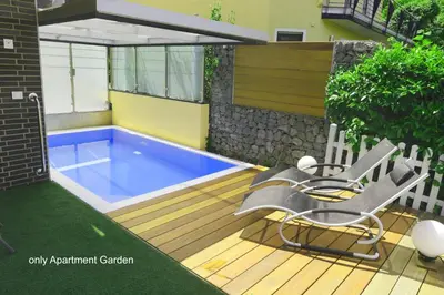 Der Swimmingpool an oder in der Nähe von Anitas Ferienhaus