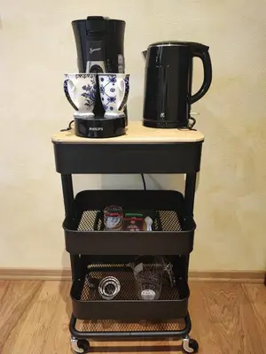 Kaffee-/Teezubehör in der Unterkunft PARK VILLA zentral am Mittelrhein Zimmer&Apartments Self check in Aparthotel