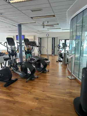 Das Fitnesscenter und/oder die Fitnesseinrichtungen in der Unterkunft Hotel Stadt Daun