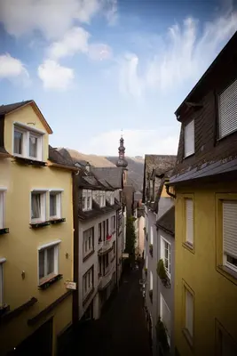 Ein allgemeiner Bergblick oder ein Berglick von der Pension aus