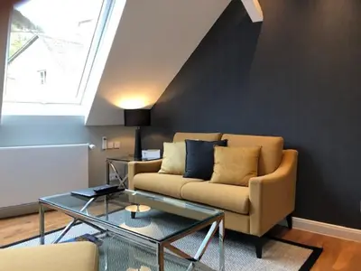Ein Sitzbereich in der Unterkunft Boutique-Hotel Moseltor