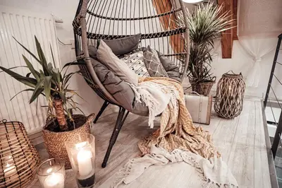 Ein Sitzbereich in der Unterkunft Luxusloft Timeout with private Spa