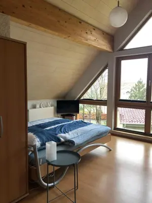 Ein Bett oder Betten in einem Zimmer der Unterkunft Haus Kleewiese