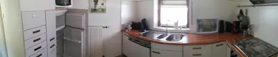 Küche/Küchenzeile in der Unterkunft Ferienwohnung Lore