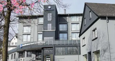 Das Gebäude in dem sich das Hotel befindet