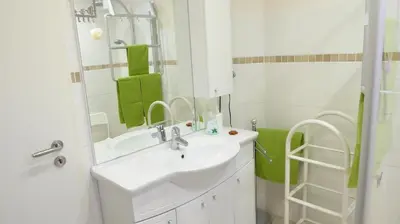 Ein Badezimmer in der Unterkunft Haus Gertrud
