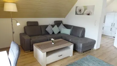 Ein Sitzbereich in der Unterkunft Haus Weingarten FERIENWOHNUNGEN