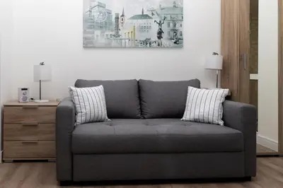 Ein Sitzbereich in der Unterkunft BIT-City Studio und Appartement