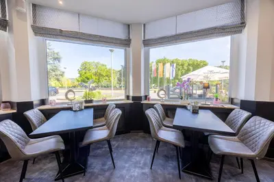 Ein Balkon oder eine Terrasse in der Unterkunft Panorama Hotel Rheinkrone