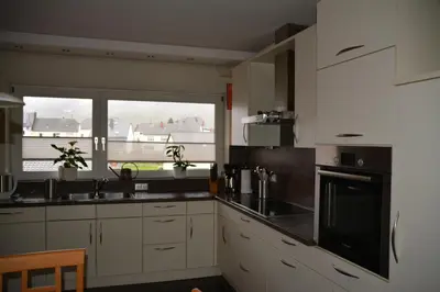 Küche/Küchenzeile in der Unterkunft Ferienwohnung Arens