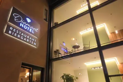 Ein Zertifikat, Auszeichnung, Logo oder anderes Dokument, das in der Unterkunft Diamanthotel Idar-Oberstein ausgestellt ist