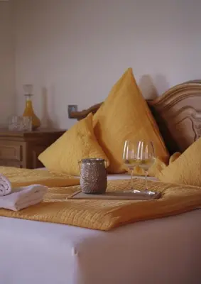 Ein Sitzbereich in der Unterkunft Gästehaus Marietta