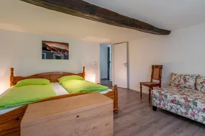 Ein Bett oder Betten in einem Zimmer der Unterkunft Anduns - Ferienhaus