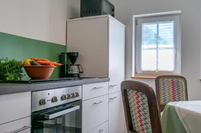 Küche/Küchenzeile in der Unterkunft Anduns - Ferienhaus