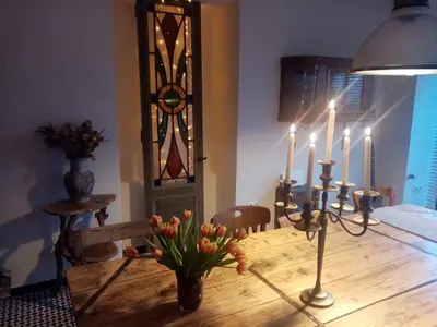 Ein Sitzbereich in der Unterkunft Moselhaus Tante Emma