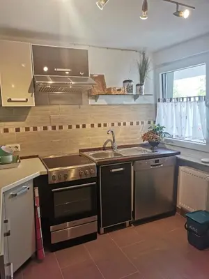 Küche/Küchenzeile in der Unterkunft Ferienhaus am Mattheiser Wald
