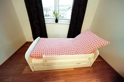 Ein Bett oder Betten in einem Zimmer der Unterkunft Ferienwohnungen schulerundmeyer