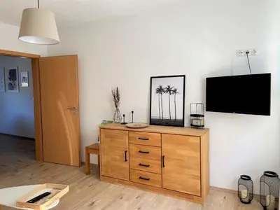 TV/Unterhaltungsangebot in der Unterkunft Ferienwohnung Flur 34