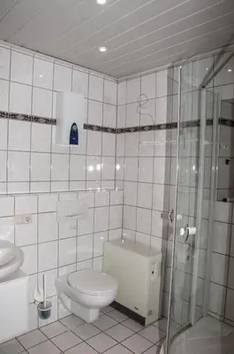 Ein Badezimmer in der Unterkunft Ferienhaus an der Mosel