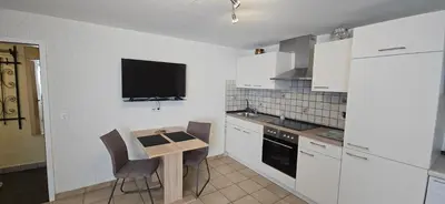 Küche/Küchenzeile in der Unterkunft Ferienwohnung Nikolaus