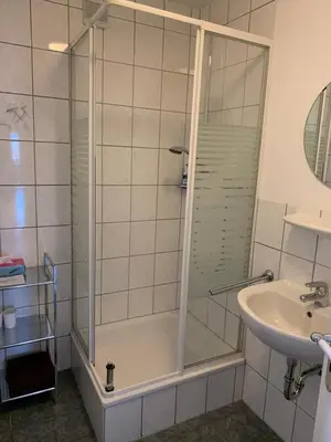 Ein Badezimmer in der Unterkunft Weingut J. A. Meyer